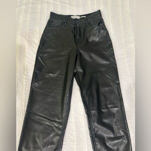 Abercrombie leather pants with tags still on